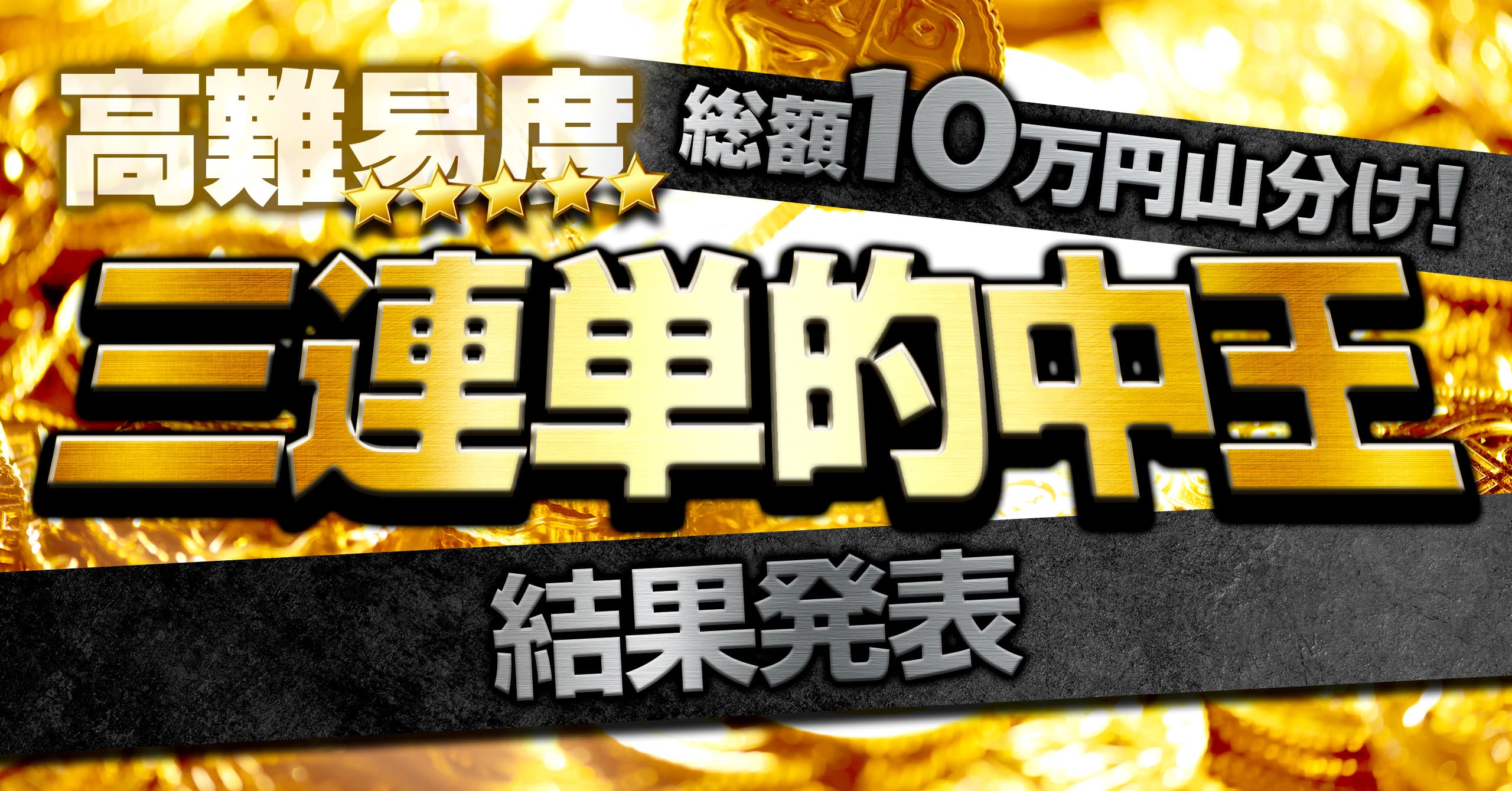 【結果発表】総額10万円山分け！5/14三連単的中王キャンペーン！